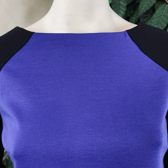 ELLEN TRACY PURPLE & BLACK ZIP BACK TUNIC - Picture 6 of 10